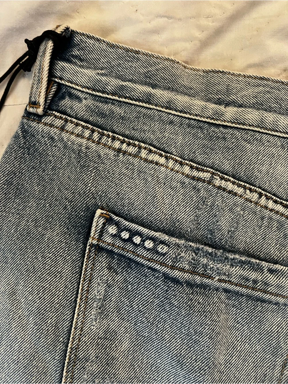 Blank NYC Distressed Light Blue Denim Cutoff Shorts